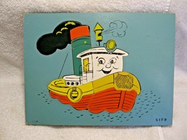 Vintage Collectible SIFO Wooden TUGBOAT 9pc Puzzle-Steam Whistle-Boiler-... - £19.63 GBP