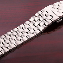 22mm Brushed 316L Stainless Steel Silver Premium Links Watch Bracelet/Watchband - £20.53 GBP