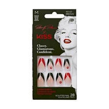Marilyn Monroe x KISS Limited Edition Short Square Glue-On Nails, Pink, 28 - £10.34 GBP