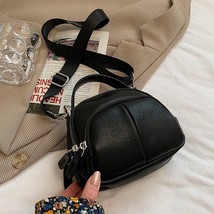 Ladies Vintage black PU Leather Bags Women 2022 Fashion ed Chain Shoulder Hand B - £20.63 GBP
