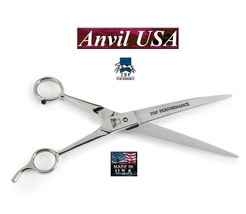 Usa Made TP/ANVIL Pet Dog Pro Grooming Stainless Steel Straight Shears Scissors - £39.81 GBP