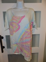 Vintage Jet Set Butterfly Oversize Shirt Size M Women&#39;s NWOT - £16.03 GBP