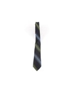 Vintage 60s 70s Mid Century Modern MCM Silk Striped Skinny Neck Tie Wedd... - $427.09 MXN