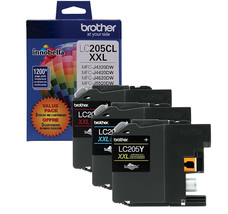 NEW Brother LC-2053PKS XXL Super High-Yield 3-Pack Ink Carts Cyan Magent... - £43.61 GBP+