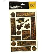 Creative Imagination Rock &amp; Roll Scrapbooking Stickers Embellishments - $118.67 MXN