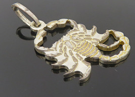 KREMENTZ 925 Sterling Silver - Vintage Petite Scorpion Motif Pendant - PT8669 - £21.15 GBP