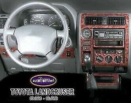 Interior Dash Trim Kit 3M 3D 20 Parts Burl For Toyota Land Cruiser 1996-99 Rhd - $102.51