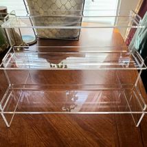 Acrylic Display Risers, 9.5&#39;&#39; Perfume Organizer Clear Riser  9.5x6 inch - $17.82