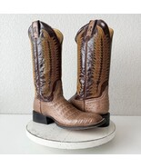NEW Rod Patrick Mens Cowboy Boots 11AAAA Brown Caiman Belly Western Squa... - $1,327.25 CAD