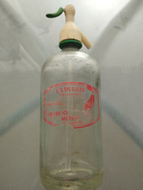 Bottle Old Soda Siphon The Delight Valdepeñas Tiburcio Merlo el Zorro - $504.10 MXN