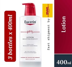 Eucerin Ph5 Lotion 3x 400ml Restores skin’s natural defenses pH5 Balance... - $128.35
