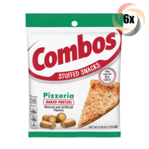 6x Bags Combos Pizzeria Flavor Real Cheese Baked Pretzel Stuffed Snacks | 6.3oz - £24.30 GBP