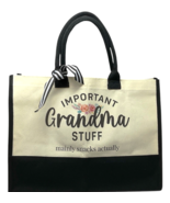 Large Grandma Gift Tote Bag Important Grandma Tote Nana Gigi Grandmother... - €13,84 EUR