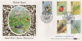 Gordon Beningfield British Insects Hand Signed First Day Cover FDC - £10.26 GBP