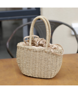 Eco-Friendly Handwoven Natural Straw Bag–Sustainable &amp; Stylish Shopping ... - $39.00