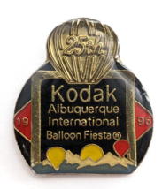 1996 Kodak Albuquerque Int&#39;l Balloon Fiesta 25th Pin Souvenir Hot Air Balloons - £7.50 GBP