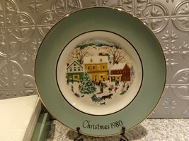 Country Christmas 1980 Avon Collector Plate by Enoch Wedgwood w/ Box - £14.32 GBP