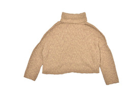 FREE PEOPLE Womens Sweater Big Easy Relaxed Soft Khaki Brown Size XS OB8... - £43.95 GBP