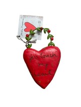 Sandra Magsamen Heart Shape Ornament You Touch My Heart - £7.67 GBP