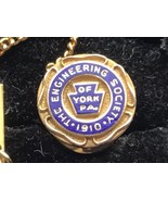 10k The Engineering Society of York PA Tie Tack Service Jewel Collect NOT SCRAP - $82.00