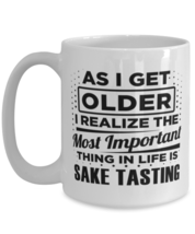 Funny Coffee Mug for Sake Tasting Fans - 15 oz Tea Cup For Friends Office  - £11.95 GBP