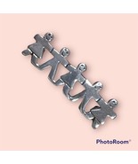 925 Sterling Silver  - Vintage People Holding Hands Brooch  - $70.00