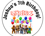 12 Personalized Roblox Birthday Party Favor Stickers, Labels, 2.5&quot; Gift ... - £9.43 GBP