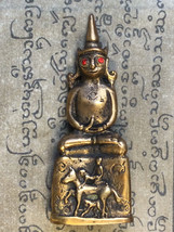 Rare Ngan Red Eye Ngang Statue Bucha Big Love Power Charm Thai Buddhist Amulets - £7.84 GBP