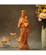 Virgin Mary with Baby Jesus Wooden Religious Gifts Child Church Figure C... - £55.70 GBP