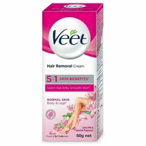 Veet Silk &amp; Fresh Hair Removal Cream, Normal Skin / 50 Gram / FREE SHIP - $12.91