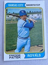 1974 TOPPS BASEBALL CARD # 88 Freddie Patek Royals - $2.20
