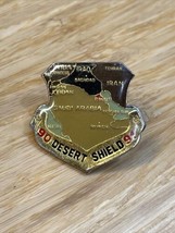 Vintage Desert Shield 1990-1991 Enamel Lapel Pin Pinback KG JD - $8.91