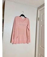 C Wonder Womens Sz L Beautiful Sweatshirt Pink Long Sleeve Pullover Crew... - $23.76