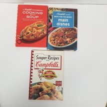3 Campbell&#39;s Soup Cookbooks Souper Recipes Main Dishes Cooking with Soup Budget - £5.45 GBP
