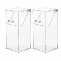 2Pcs Clear Acrylic Makeup Brush Holder with Lid - $81.17