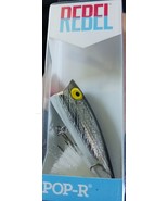 Rebel Pop-R 1/4 oz Fishing Lure - Silver/Black - €8,53 EUR