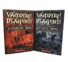 Vampire Plagues by Sebastian Rook, set of 2, London 1850 and paris 1850, VG [Har - £22.95 GBP