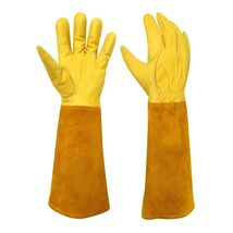 Thorn Proof Gardening Gloves - 100% Cowhide with Extended Sleeve - $40.54
