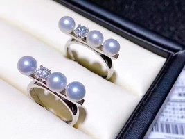 RY Solid 925 Sterling Silver Round 5.5-6mm Nature Fresh Water Edison White Pearl - £53.40 GBP