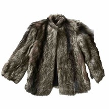 Men’s Berman&#39;s The Leather Experts Vintage Nanny Goat Fur Coat  Size Medium - £284.17 GBP