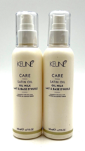 Keune Care Satin Oil Oil Milk Luminosity For Dull Hair 4.7 oz-2 Pack - £27.52 GBP