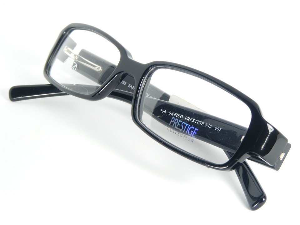PRESTIGE Collection by SAFILO 345 807 BLACK EYEGLASSES FRAME 51-15-135mm Italy Item image 4