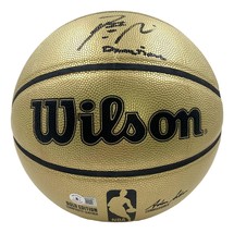 Damian Lillard Bucks Firmado Oro Wilson NBA I/O Baloncesto Dame Tiempo Insc Bas - £218.42 GBP
