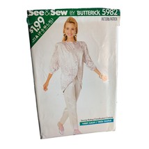 Butterick Misses Top Pants Sewing Pattern Sz P- XL 5982 - Uncut - $14.84