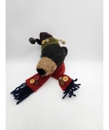 Vin Dan Dee Christmas Ornamentm A Black Bear Wearing A Christmas Scarf W... - $17.22 CAD