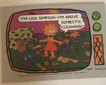 The Simpsons Trading Card 1990 #3 Lisa Simpson - £1.54 GBP