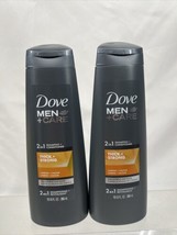 (2) Dove Men+Care 2 in 1 Shampoo + Conditioner Thick &amp; Strong Caffeine +... - £7.85 GBP