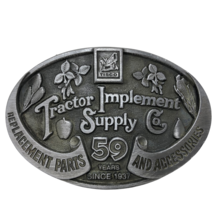 VTG Tractor Implement Supply Co. 59 Yrs Pewter Belt Buckle Since 1937 Fa... - £27.14 GBP
