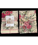 April Cornell MERRY Red Shabby Floral Roses 70&quot; Round Tablecloth NWT - $39.99