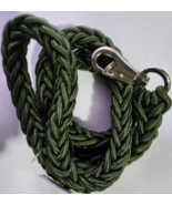 Parapet Braided Custom made Dog Leash Heavy Duty 5ft 6in Green In Color - $29.69